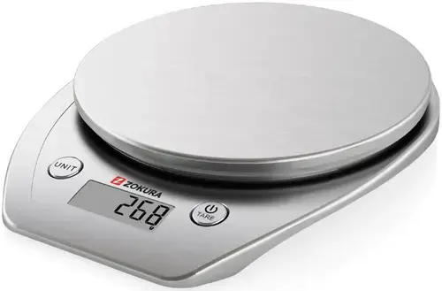 Cantar electronic de bucatarie Zokura Z1011, 5Kg (Argintiu)