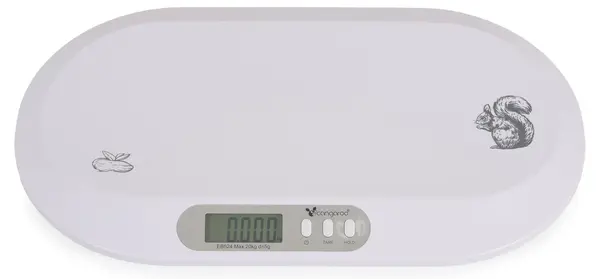 Cântar electronic pentru bebeluși Cangaroo - Peanut, White