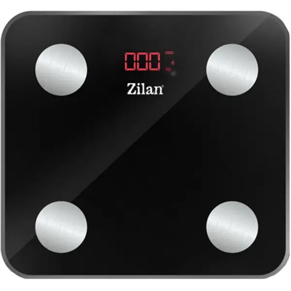 Cantar Electronic Persoane, Negru, 30 x 26 cm, Capacitate Maxima 180 kg, Sticla