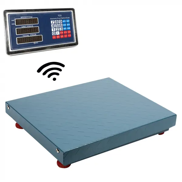 Cantar electronic WIFI Micul Fermier, 600Kg, platan inox, LCD