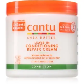 CANTU Shea Butter Leave-In Conditioning Cream balsam (nu necesita clatire) pentru par deteriorat