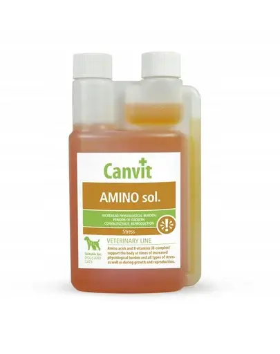 CANVIT Amino Sol. 250ml Supliment nutritiv cu aminoacizi pentru regenerare, pentru caini si pisici