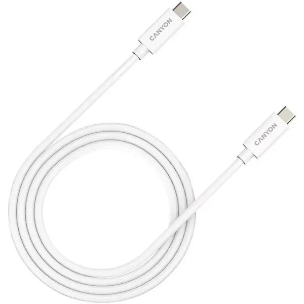 Canyon Cablu de date Canyon UC-44, cable, U4-CC-5A1M-E, USB4 TYPE-C to TYPE-C , alb