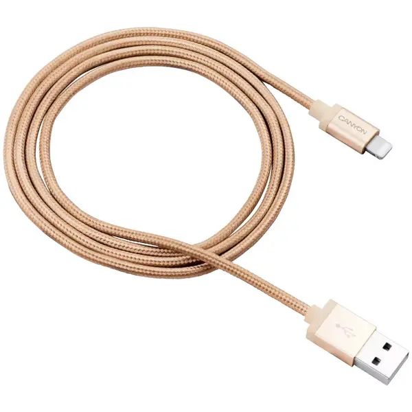Canyon Cablu de date/incarcare Canyon tip Lightning MFI, metalic, 1 m, Auriu