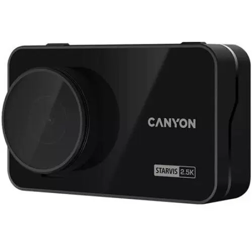 Canyon Camera auto Canyon DVR25GPS, Wi-Fi, GPS, rezolutie WQHD 2.5K 1440P, senzor Sony Starvis 335, Night Vision, display IPS 3 inch alimentare 12 / 24 V, Negru