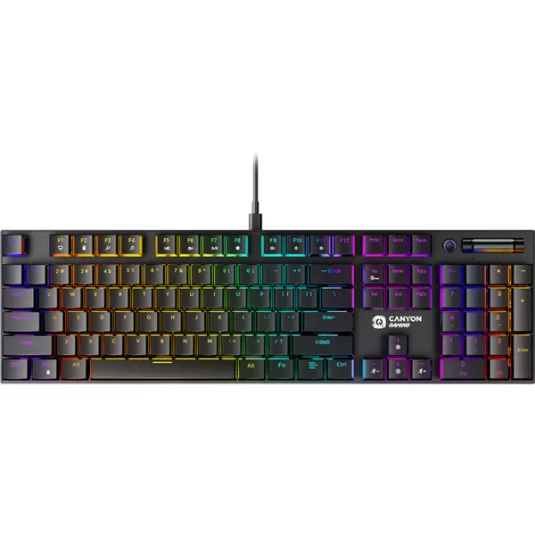 Canyon Tastatura gaming Canyon Cometstrike TKL GK-55, USB, Negru