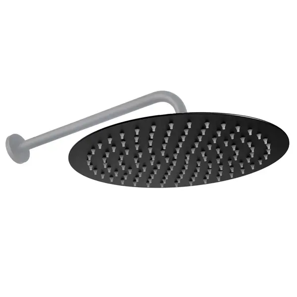 Cap de duș Rea Black Matt 25cm