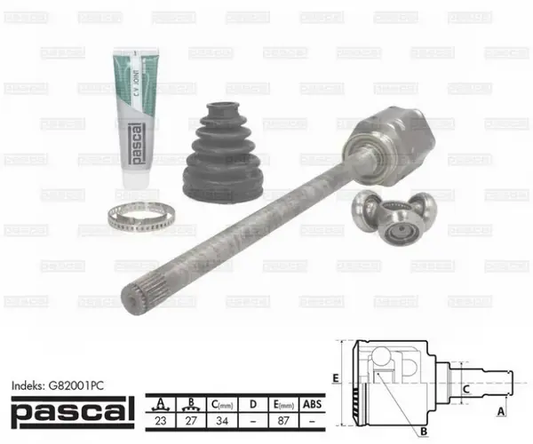 Cap planetara dreapta spre cutia de viteze (23z 27z 34mm) TOYOTA RAV 4 II 2.0 2.0D intre 2000-2005