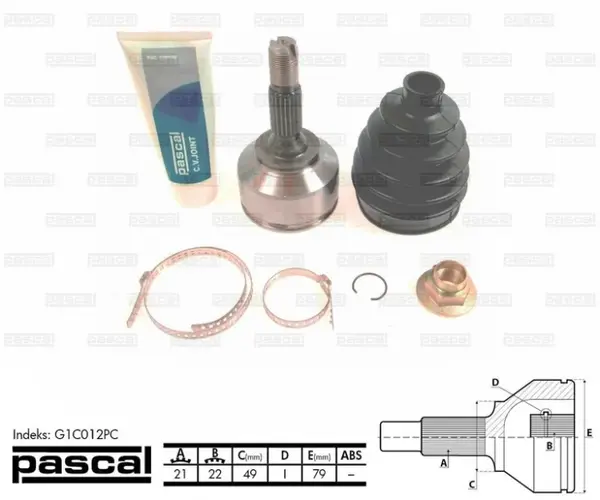 Cap planetara spre roata (21z 22z 49mm) CITROEN C2, C3 I, C3 II, C3 PLURIEL; PEUGEOT 207, 208 I 1.4-1.6D dupa 2002