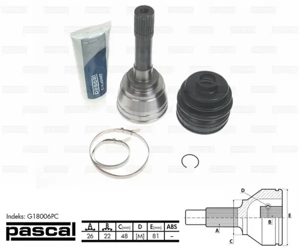 Cap planetara spre roata (26z 22z 48mm) SUZUKI GRAND VITARA I, VITARA 1.6 intre 1988-2003