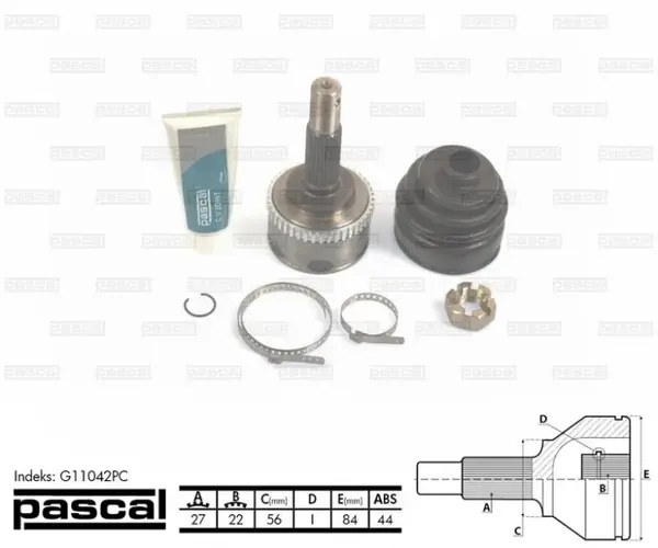 Cap planetara spre roata (27z 22z 56mm; ABS:44) NISSAN PRIMERA 1.6 intre 2006-2010