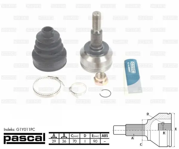 Cap planetara spre roata (29z 36z 70mm) JEEP COMMANDER, GRAND CHEROKEE III 3.0-6.1 dupa 2004