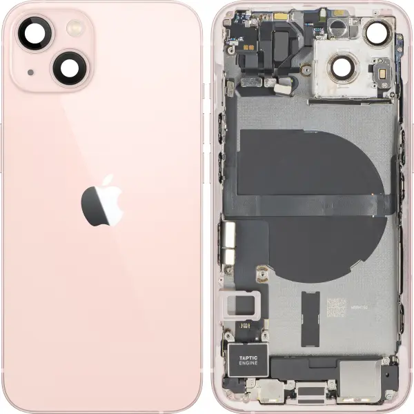 Capac Baterie Apple iPhone 13, Cu Carcasa Mijloc, Full Parts, Roz, Swap