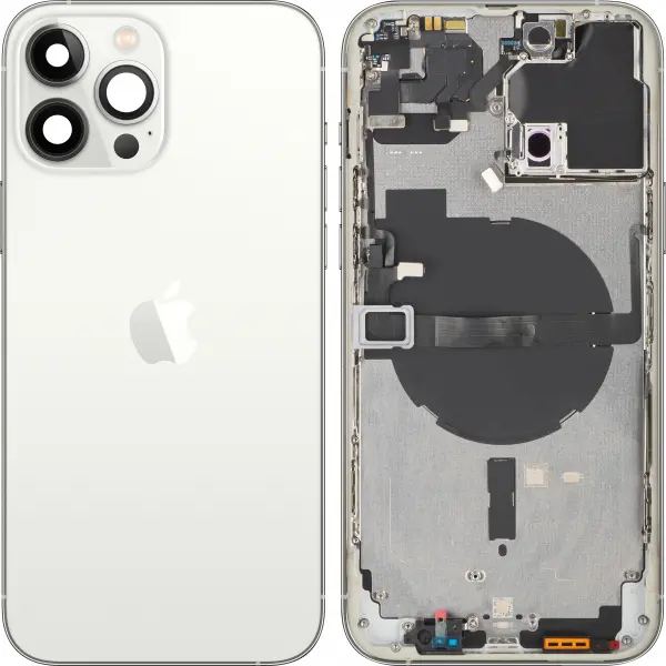 Capac Baterie Apple iPhone 13 Pro Max, Cu Carcasa Mijloc, Argintiu, Swap