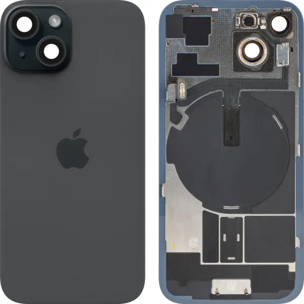 Capac Baterie Apple iPhone 15, Negru, Swap