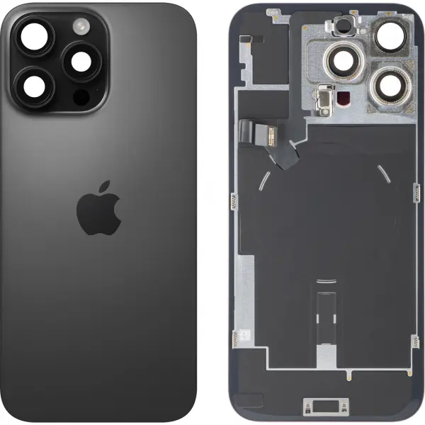Capac Baterie Apple iPhone 16 Pro Max, Negru (Black Titanium), Swap