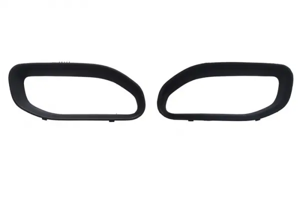 Capac carlig remorcare fata stanga dreapta (inferior, 2 buc. set; open, plastic, negru) potrivit RAM TRUCK RAM V 05.18-