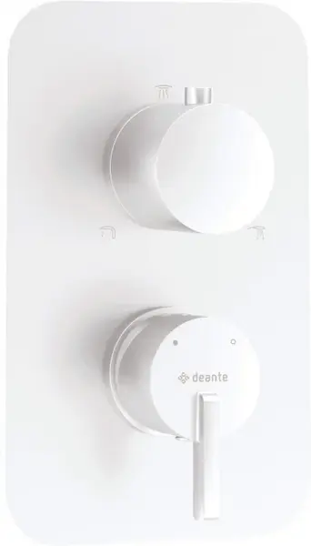 Capac pentru baterie cada, element extern BOX ascuns, alb, Deante Silia