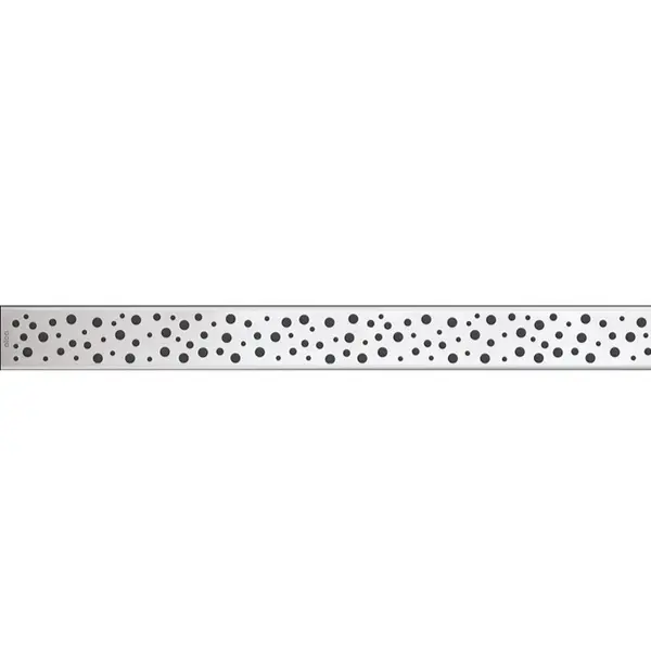 Capac pentru rigola dus din otel inoxidabil, crom, mat, 850 mm Alcadrain BUBLE-850M