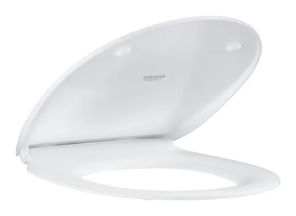 Capac WC Grohe, Bau Ceramic WC-seat soft close slim, design slim, eliberare rapida, set de fixare inclus, soft close, alb