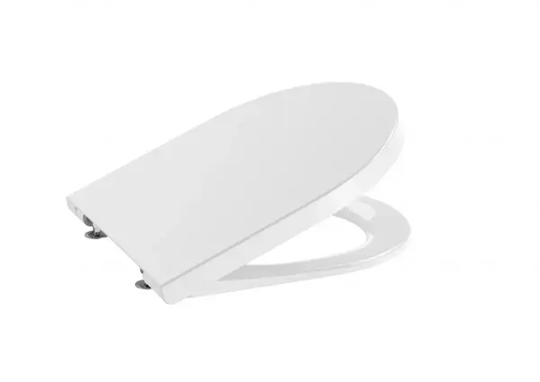 Capac WC Roca Inspira Round A80152C00B, compact, SoftClose, design Supralit, Alb