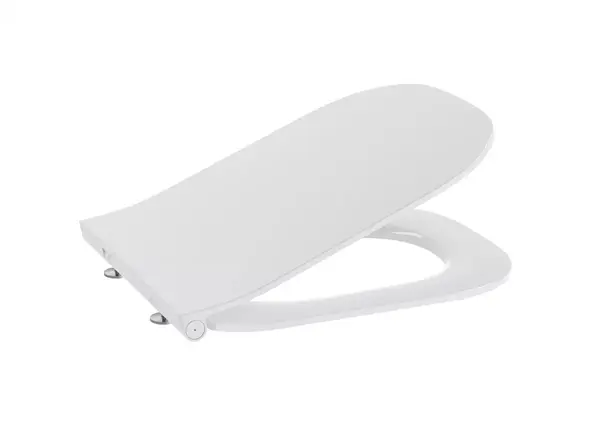 Capac WC Roca The Gap Square A801472003, slim, SoftClose, design Supralit, Alb