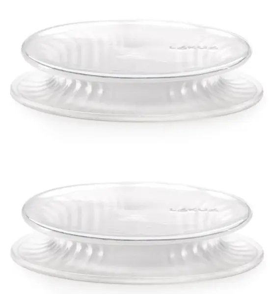 Capace din silicon Lekue - 8,5 cm, 2 piese, transparente