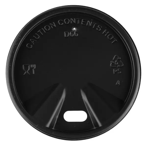 Capace pentru Pahare, 62 mm, din Plastic, Negre, 100 Bucati