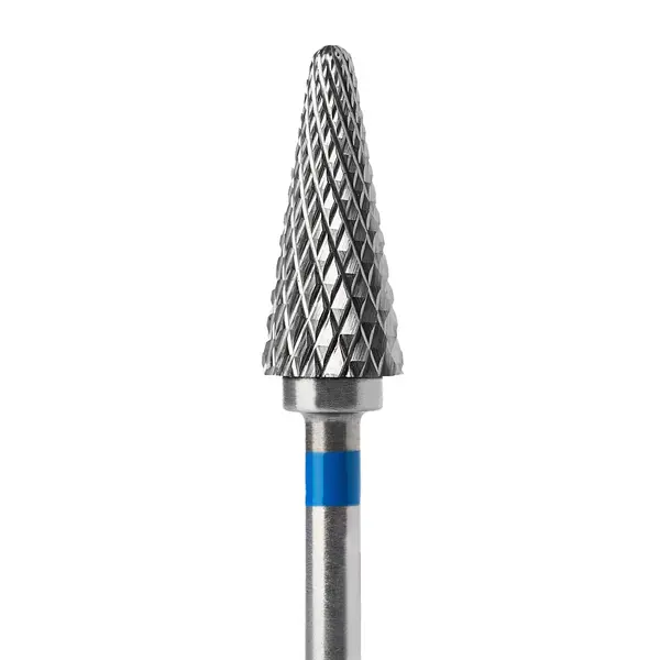 Capăt Freză Bit Tungsten Carbide Albastru 6x14mm BTE-21A – Profesional pentru Gel și Acryl | Everin