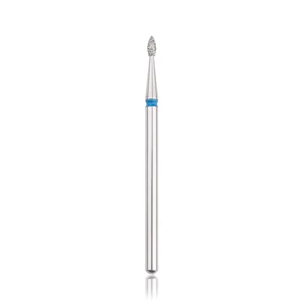 Capăt freza Diamant HEAD picătură, albastru, L- 4,0 mm, Ø1,6 mm - HBD-257BL.016 - Everin.ro