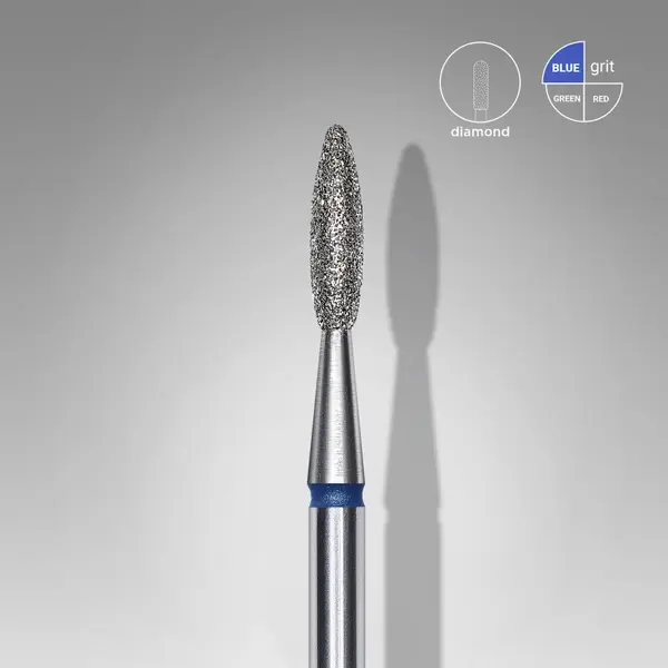 Capat freza diamant Staleks Expert flacara rotunjit medie 2.1 mm - 411