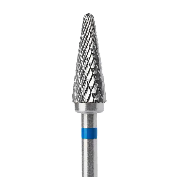 Capăt Freză Tungsten Carbide Albastru 5x13mm BTE-18A – Profesional pentru Gel și Refill | Everin