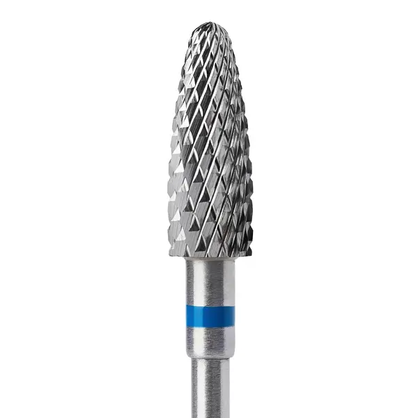 Capăt Freză Tungsten Carbide Albastru 5x14mm BTE-19A – Bit Profesional Multifunțional pentru Gel și Acryl | Everin