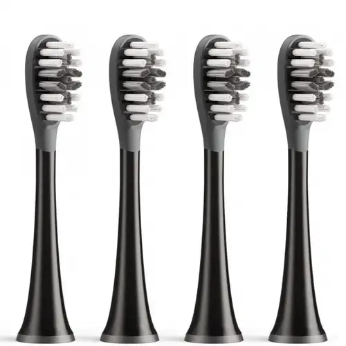 Capat Rezerva Gum Care pentru Periuta Electrica Bitvae S2 / S3, Set 4 bucati, Negru