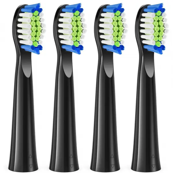 Capat Rezerva SDD2 pentru Periuta Electrica Bitvae D2, Set 4 bucati, Negru