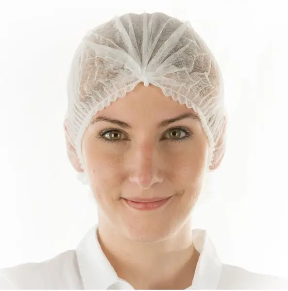Capelina MOB CAP alb - cu elastic, 50 cm - 100 buc