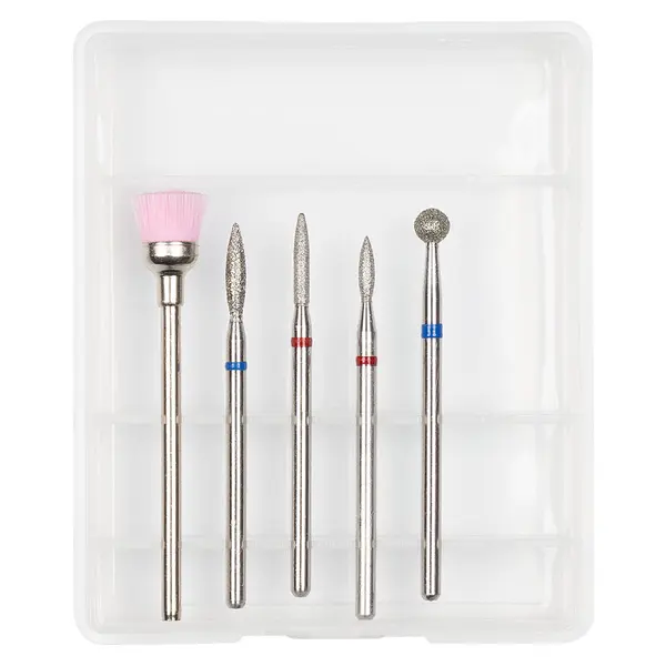 Capete Freza Unghii Diamantate LUXORISE #25, set 5 buc