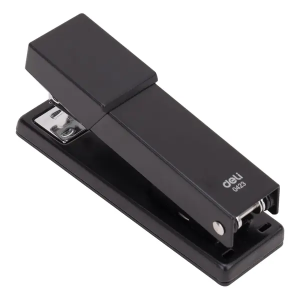 Capsator negru metalic 24/6 mm 25 coli Deli Capsator negru metalic 24/6 mm 25 coli Deli