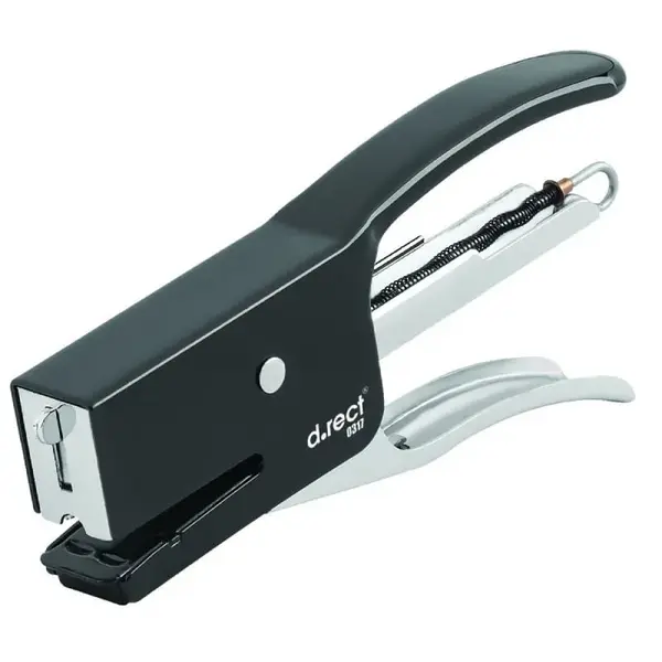 Capsator negru metalic tip cleste 24-26/6 mm 20 coli D.Rect Capsator negru metalic tip cleste 24-26/6 mm 20 coli D.Rect