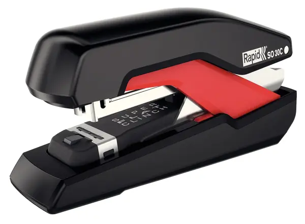 Capsator negru rosu plastic 6 mm 30 coli Rapid Capsator negru rosu plastic 6 mm 30 coli Rapid
