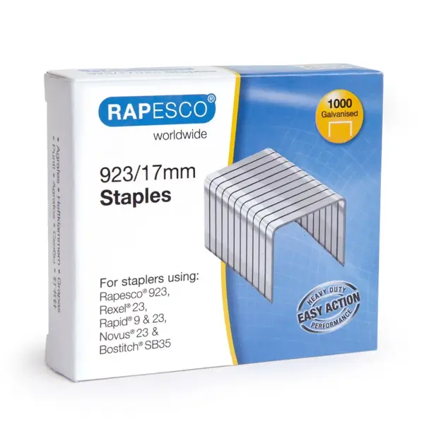 Capse 23/17 Rapesco otel galvanizat 1000 bucati Capse 23/17 Rapesco otel galvanizat 1000 bucati