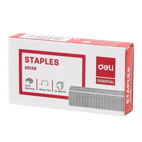 Capse 24/6 1000 buc/cut Deli Capse 24/6 1000 buc/cut Deli