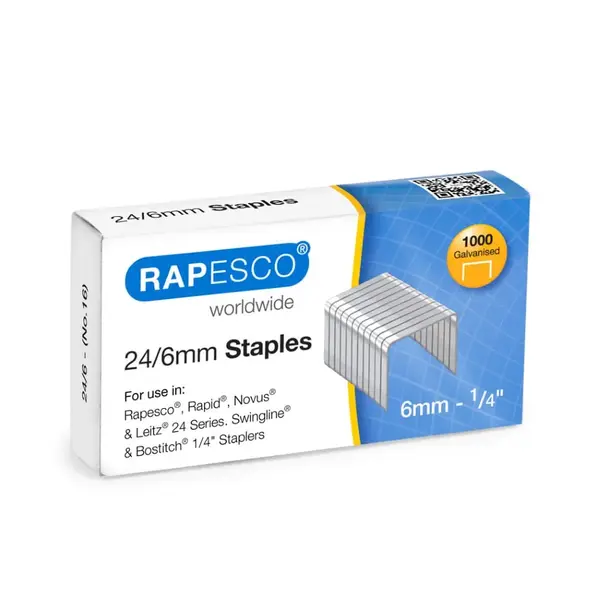 Capse 24/6 Rapesco 1000 bucati/cutie Capse 24/6 Rapesco 1000 bucati/cutie