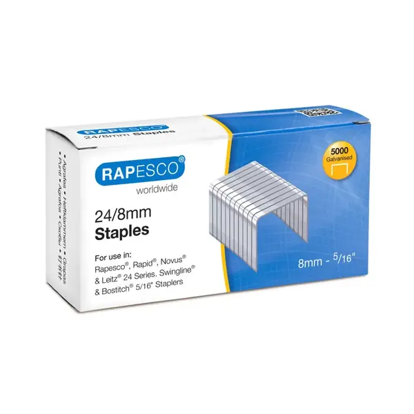 Capse 24/8 Rapesco 5000 bucati/cutie Capse 24/8 Rapesco 5000 bucati/cutie