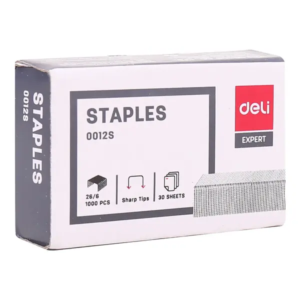 Capse 26/6 1000 buc/cut Deli Capse 26/6 1000 buc/cut Deli
