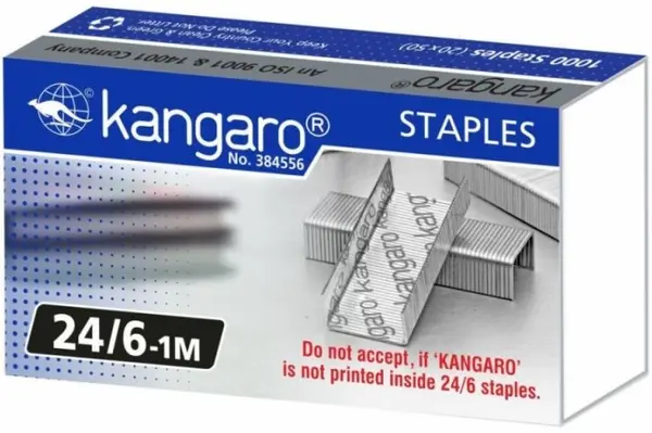 Capse pentru capsator Kangaro - 24/6, 1000 buc