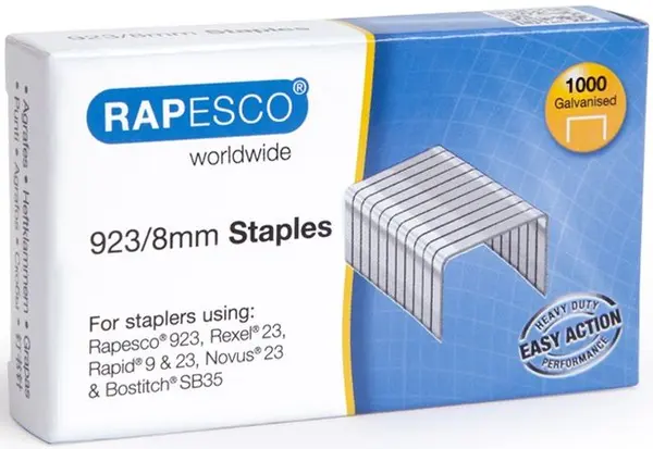 Capse Rapesco - 23/8 mm, 1000 buc.