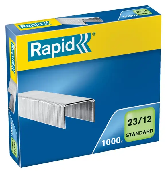Capse Rapid Standard 23/12 60-90 coli 1000 buc/cutie Capse Rapid Standard 23/12 60-90 coli 1000 buc/cutie