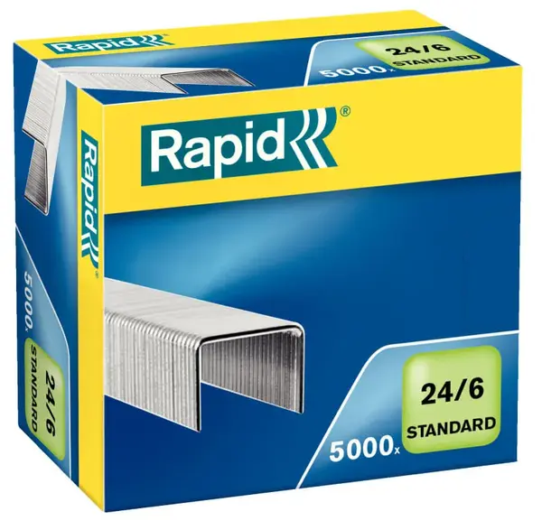 Capse Rapid Standard, 24/6, 2-20 coli, 5000 buc/cutie Capse Rapid Standard, 24/6, 2-20 coli, 5000 buc/cutie