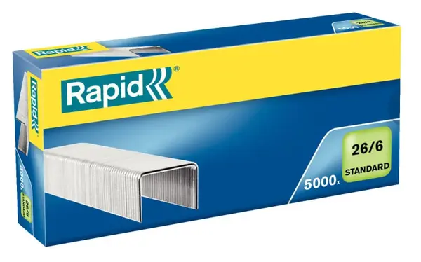 Capse Rapid Standard 26/6 2-20 coli 5000 buc/cutie Capse Rapid Standard 26/6 2-20 coli 5000 buc/cutie